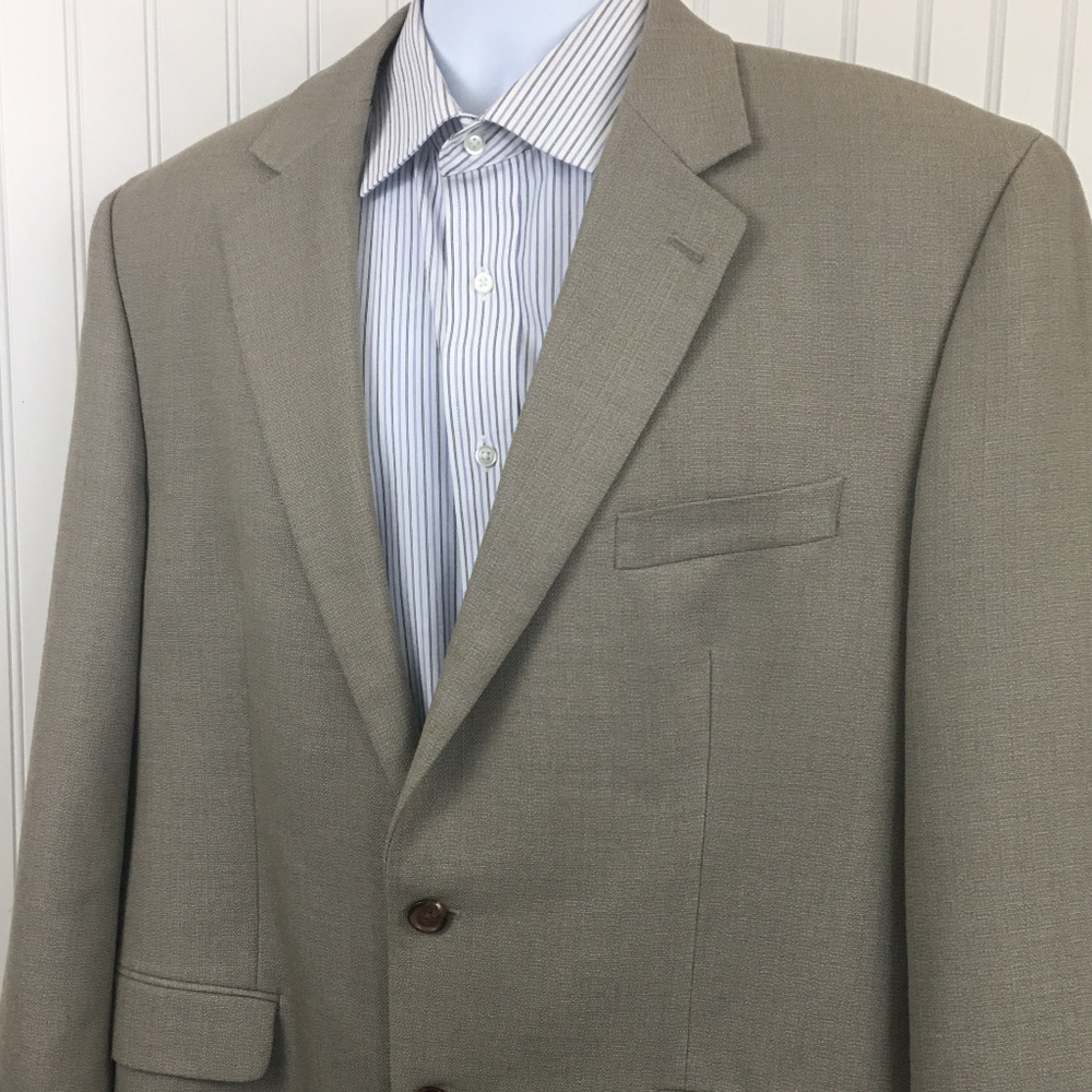 Lauren Ralph Lauren Men's 2Btn Beige Blazer 46R
